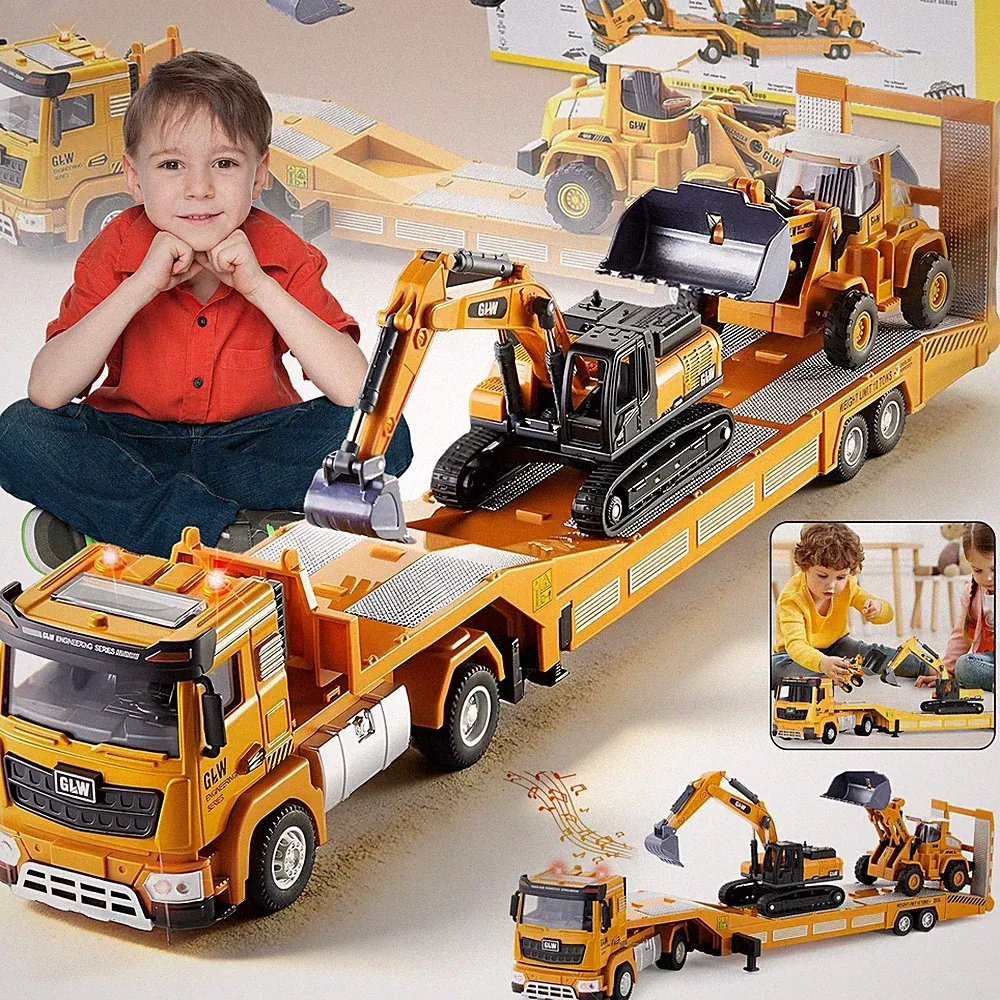 1: 40 Lastwagen Baufahrzeug Baufahrzeuge Kinder Bagger Spielzeug Premium Kleinen