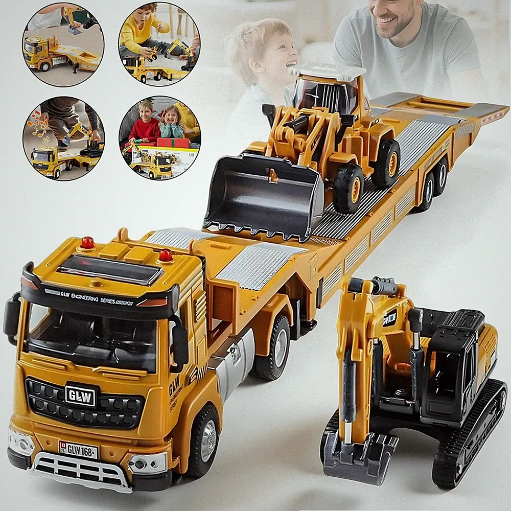 1: 40 Lastwagen Baufahrzeug Baufahrzeuge Kinder Bagger Spielzeug Realistische
