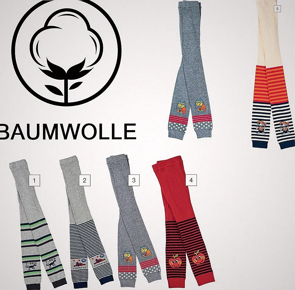 1 Stück Kinder Leggings in witzigen Motiven, mit Softrand