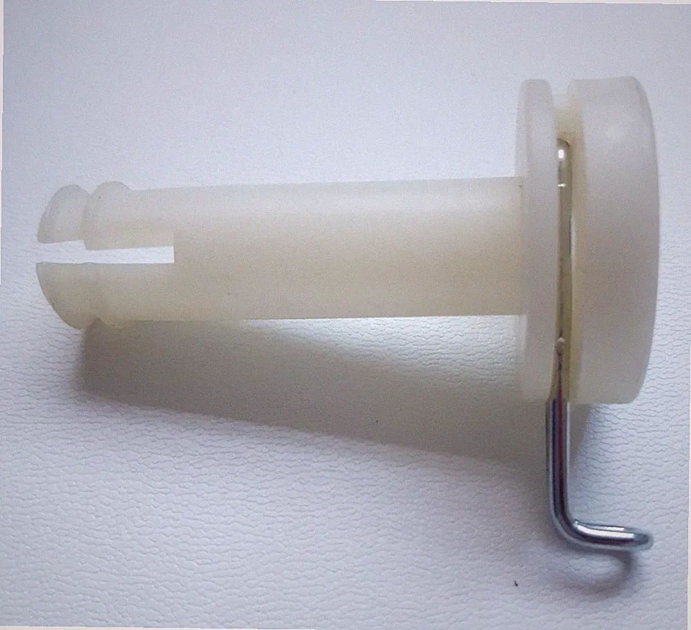1 x Radbuchse mit Splint für 10 mm für Kinderwagen Teutonia 1998