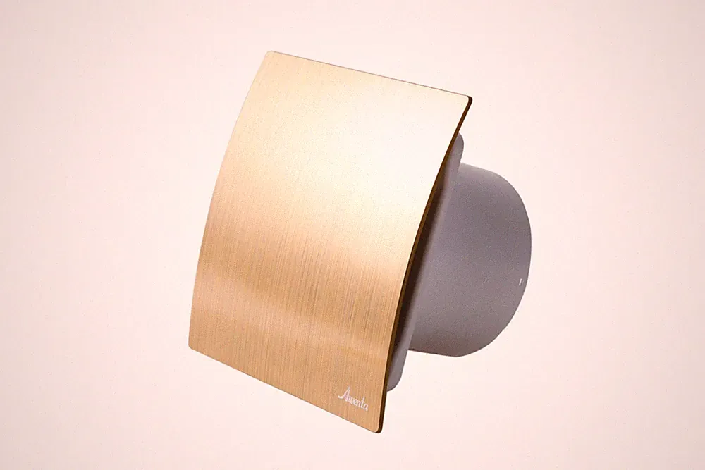 100mm Badlüfter mit Timer Turbo Escudo Gold Leise Abluftventilator mit Nachlauf