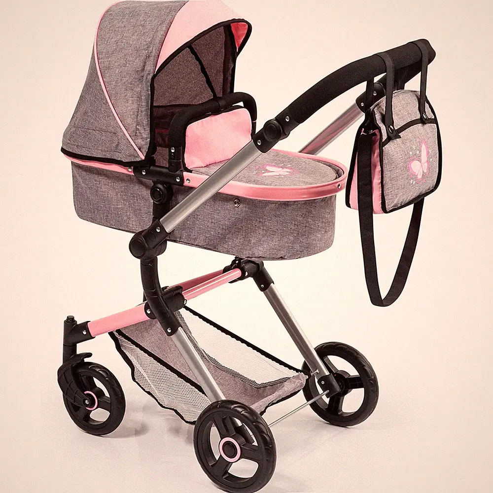 18433AA Butterfly Kombi Puppenwagen Neo Vario mit Wickeltasche und Einkaufsko...
