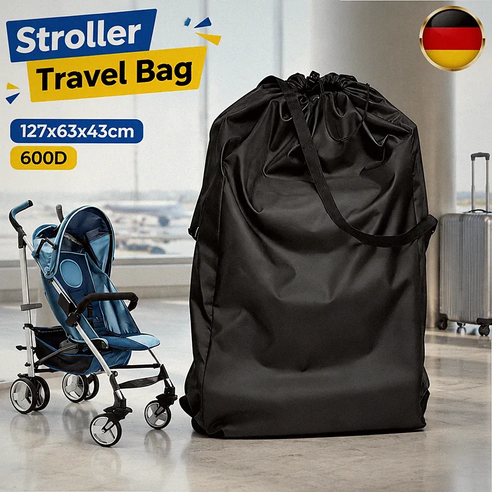 1x Kinderwagen Buggy Schutzhülle Aufbewahrungstasche Für Reise Wasserdicht 600D
