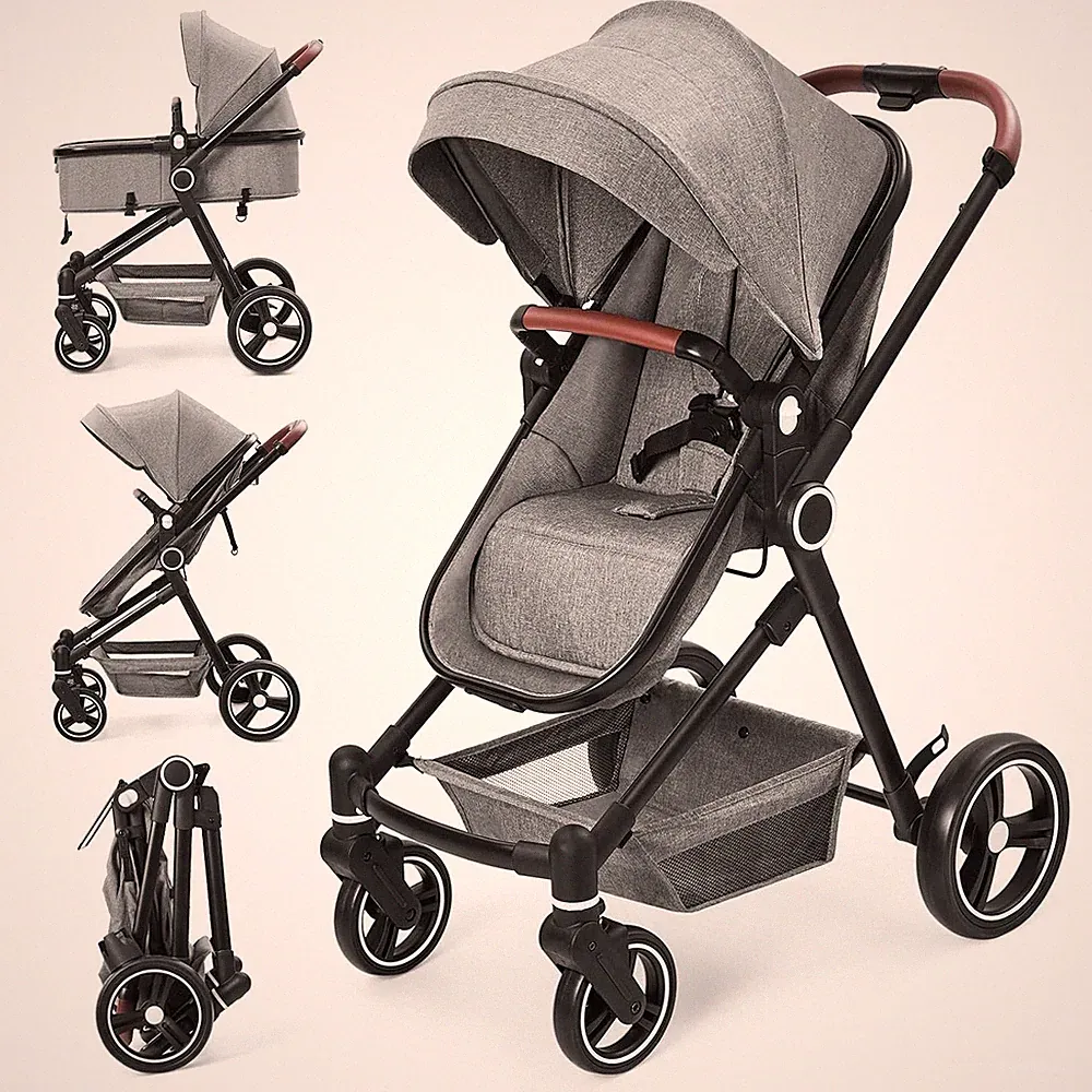 2-in-1-Kinderwagen, Buggy, 0-36 Monate, 22 kg, einfach zusammenklappbar