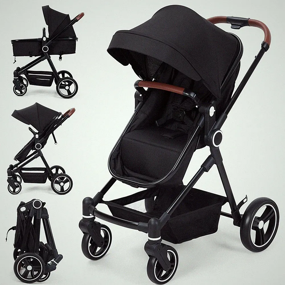 2 In 1 Kinderwagen Buggy 0 36 Monate Bis 22kg Faltbar Reisebuggy Große Räder