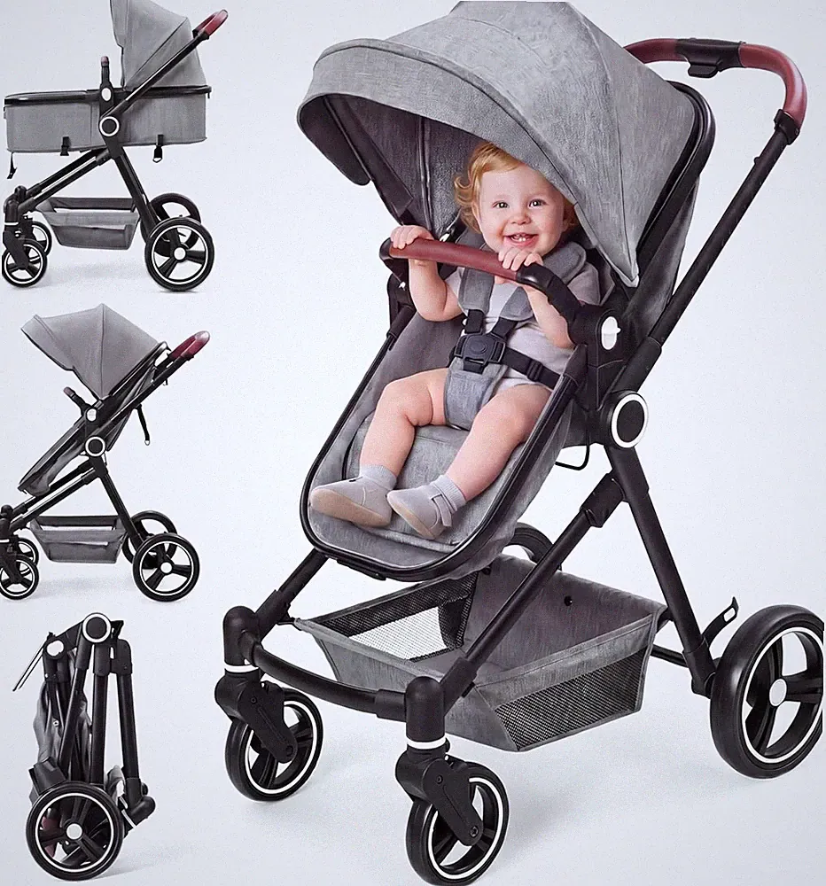 2 In1 Kinderwagen,Buggy Kinderwagen 0-36 Monate,Maximale Tragfähigkeit 22 Kg