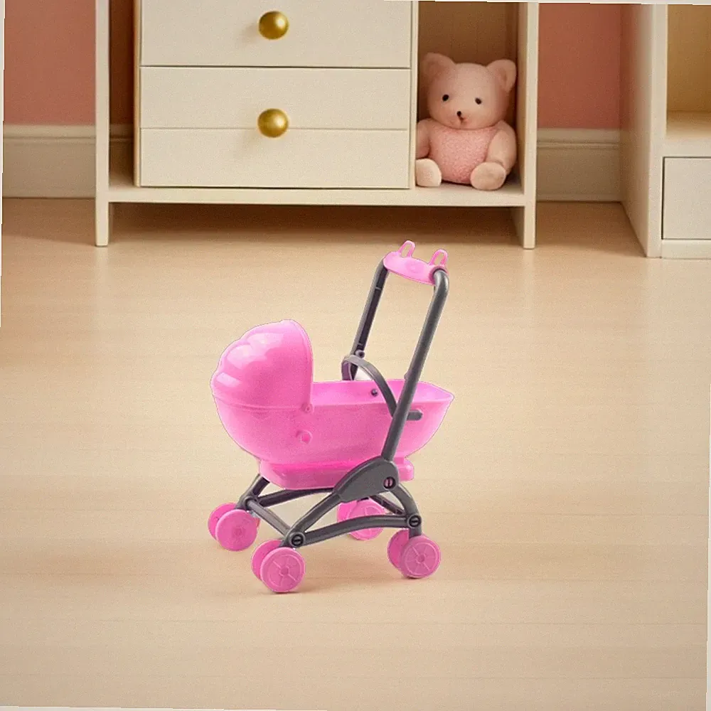 2 Pack Puppen Auto Mini Kinderwagen Spielzeug Puppenbuggy Ab 1 Jahr