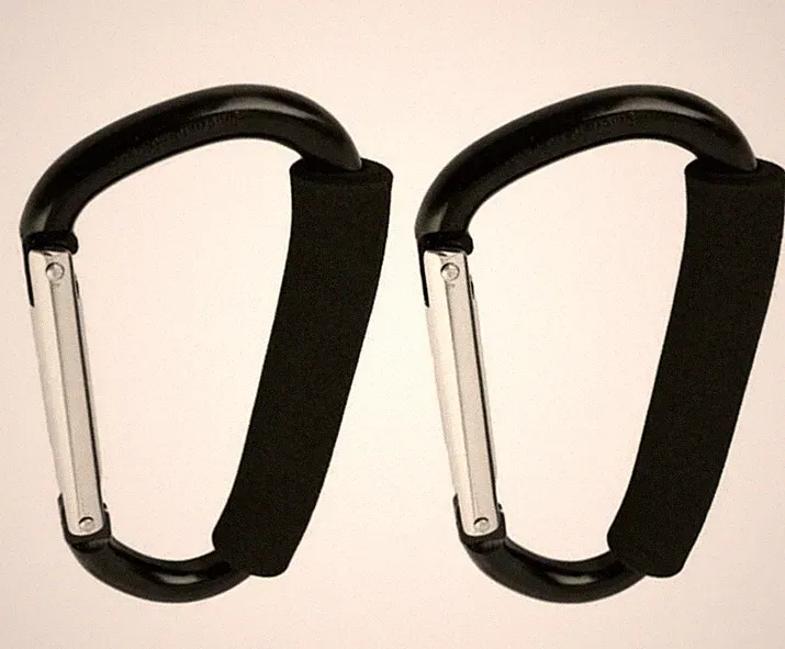 2 Stück Stark Buggy Kinderwagen Clip Kinderwagen Haken Tasche Träger Halter Karabiner