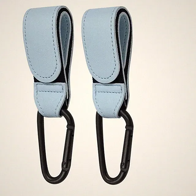 2er Set Kinderwagen Haken Karabinerhaken für Wickeltasche Wickelrucksack Beutel