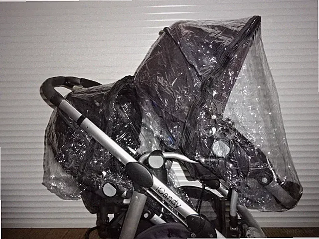 2x REGENSCHUTZ passend für Baby Jogger City Select Sitze/Babywetten Doppel Twin Tandem
