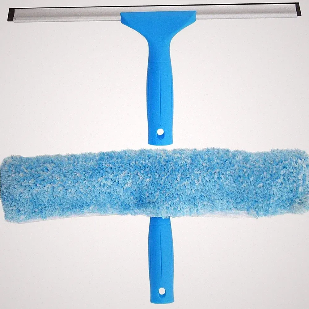 3-in-1 Fensterwischer Set mit Abzieher & Mikrofaser für streifenfreie Reinigung