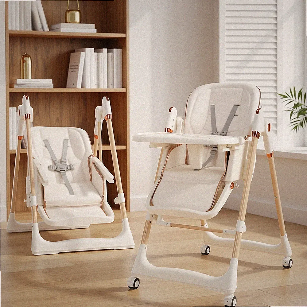 3 in 1 Hochstuhl Wippe Babystuhl Kinderwagen Kinderhochstuhl klappbar mit Tbbkbr