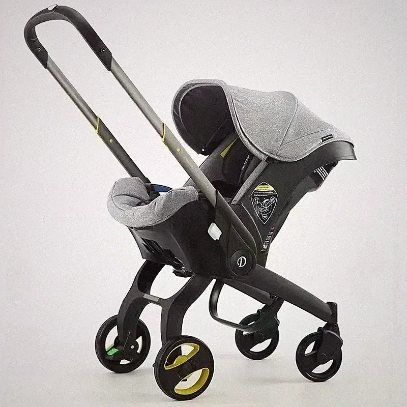 Graue Kinderwagen