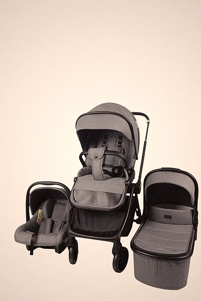 3-in-1 Kinderwagen-Set (grau)