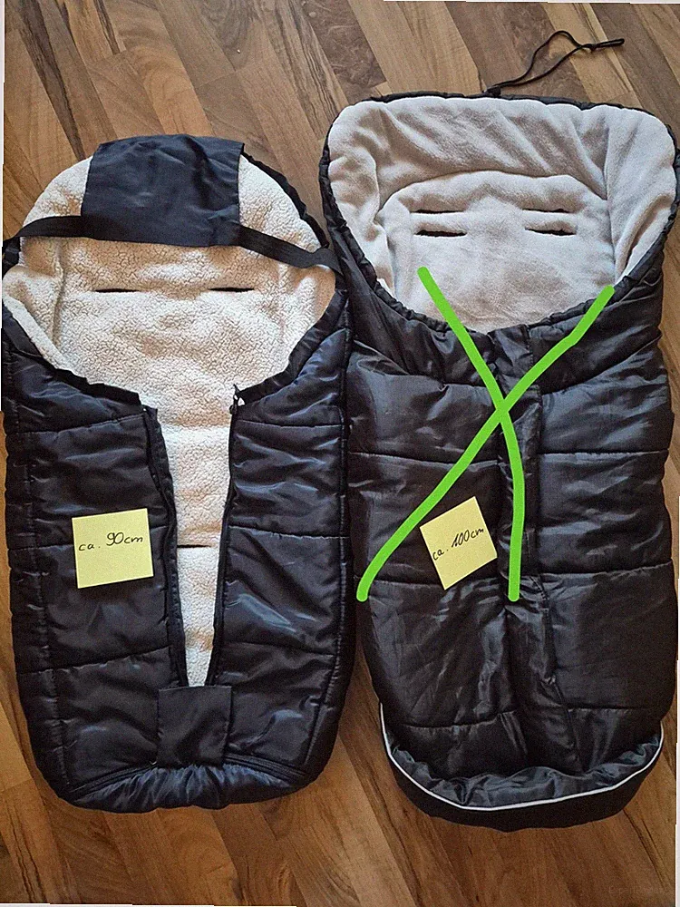3 Kinderwagen Fußsäcke Buggys Baby Kleinkind Top Zustand Schwarz Grau