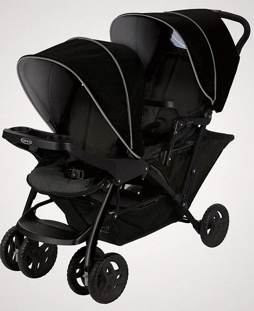 3660730042335 GRACO Wózek bliźniaczy spacerowy Stadium Duo Black Grey GRACO