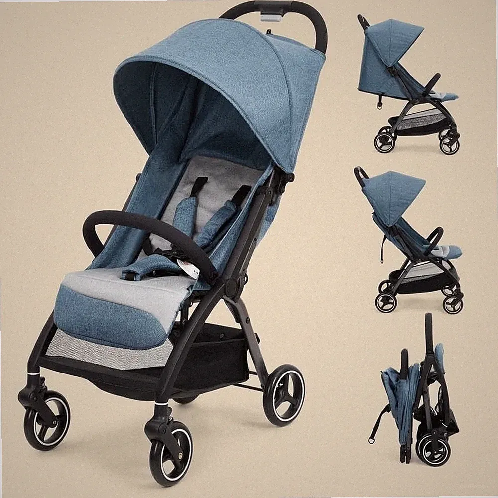 3in1 Kombi-Kinderwagen Buggy Reisebuggy inkl 3 Neigepositionen drehbarem Faltbar