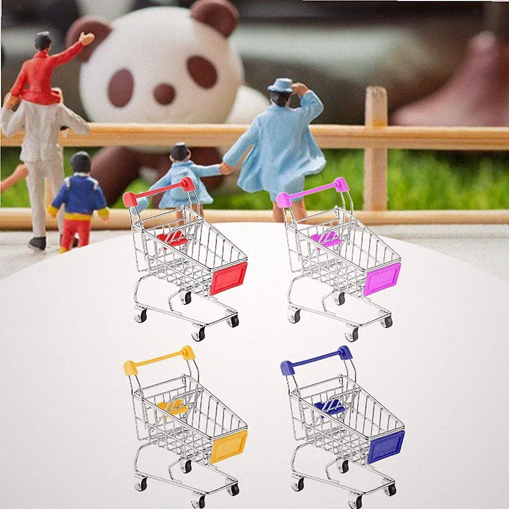 4x Mini Warenkorb Ornament Büro Liefert Zubehör Desktop-Organizer