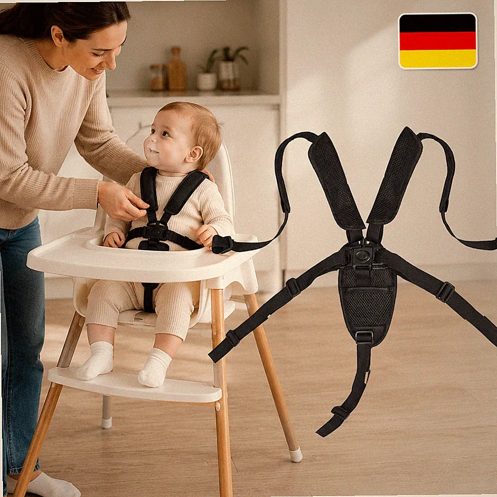 5-Punkt Sicherheitsgurt verstellbar Kinderwagen Hochstuhl Buggy Gurtgurte mit