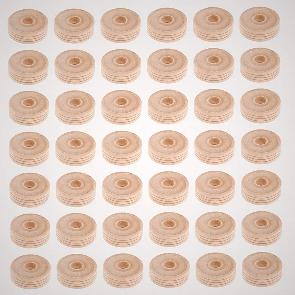 50 Pcs Wagenrad Holz Spielzeug Bastelräder Holzhandwerk Für Kinder