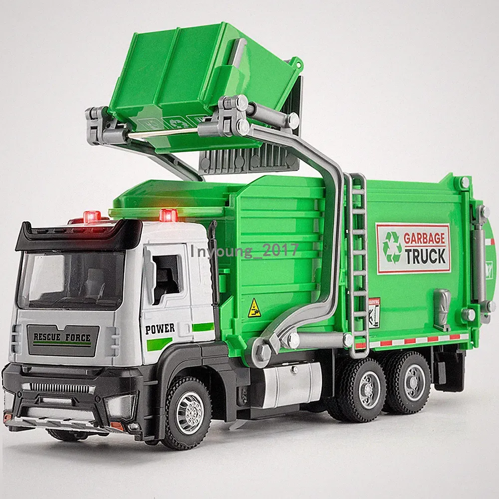7.3 Zoll Müllwagen Spielzeug Die Cast Spielzeugauto fur Kinder Jungen Geschenke