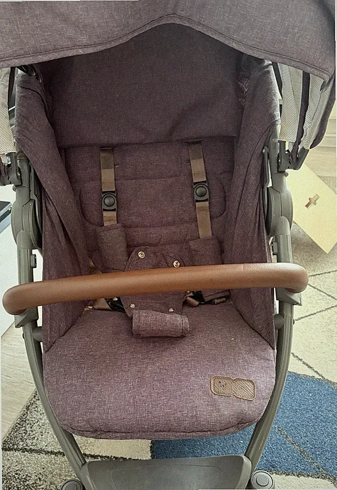ABC Design Avito Buggy Einsitzer mit Sonnendach & 5-Punkt-Gurt lila/braun