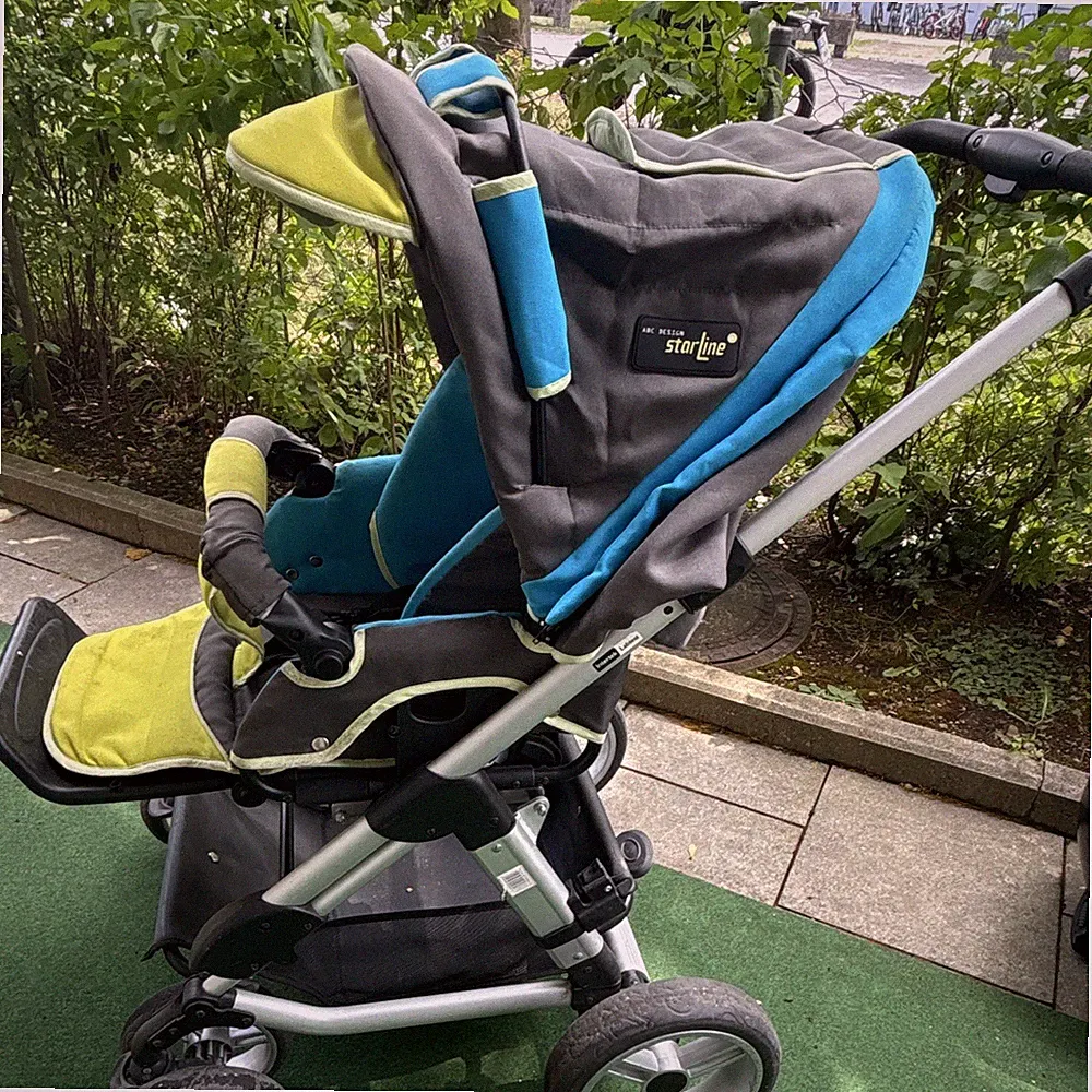 ABC Design Kinderwagen / Buggy Grün Grau und Türkis Gebraucht Guter Zustand
