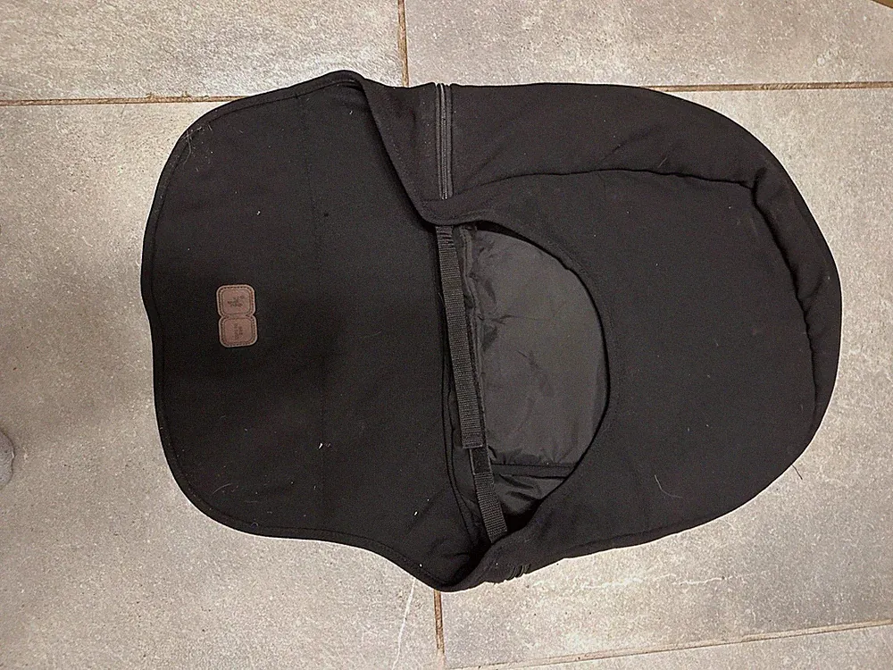 ABC Design Kinderwagen Fußsack, Abdeckung Schwarz | Zubehör | Guter Zustand