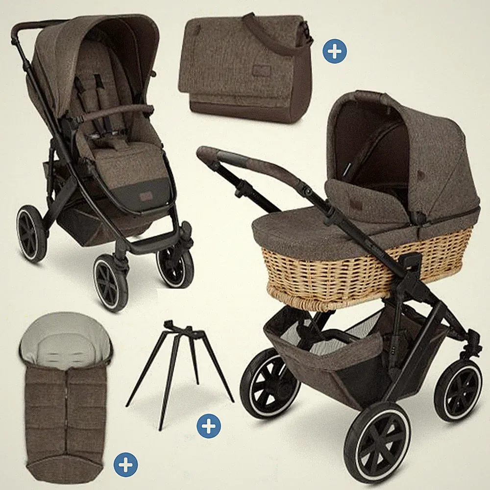 ABC Design Kombi-Kinderwagen-Set Salsa 4 Air - 5-tlg. - Braid