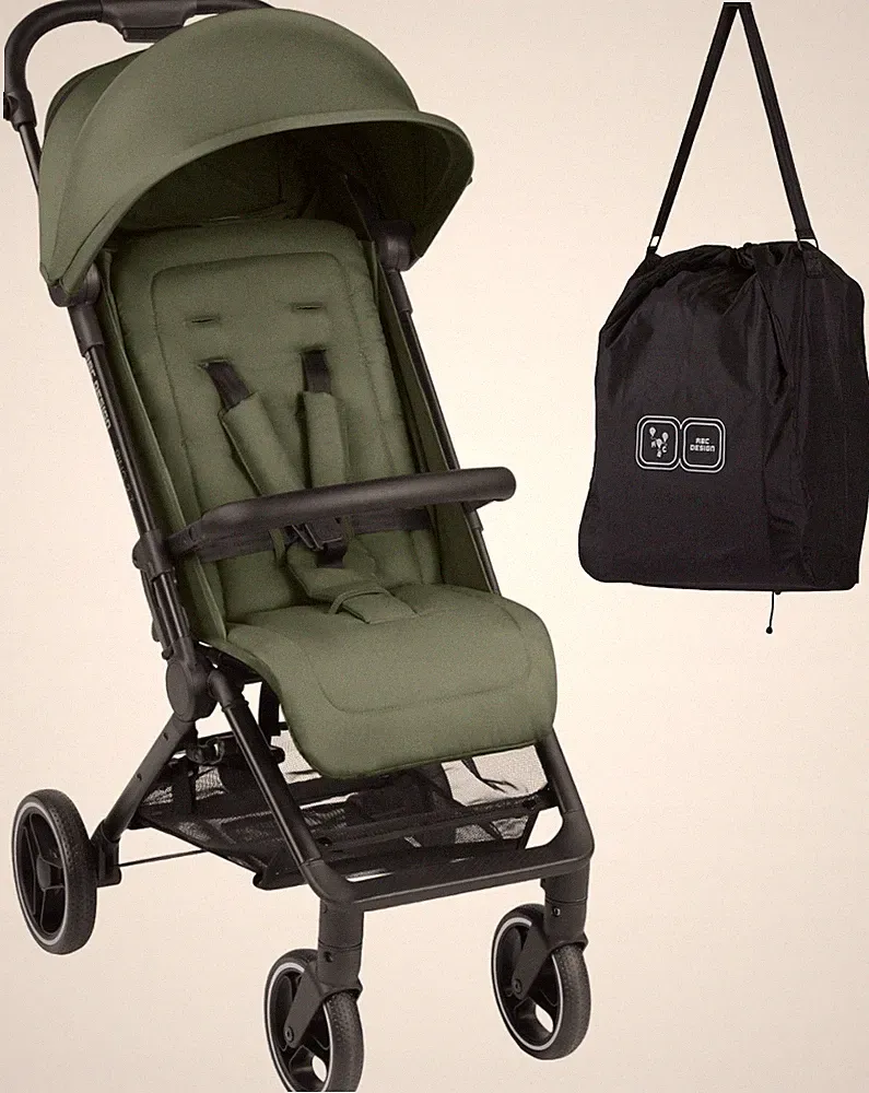 ABC Design Ping 2 Trekking Buggy Moss Geländewagen Kinderwagen 8 kg mit Tasche