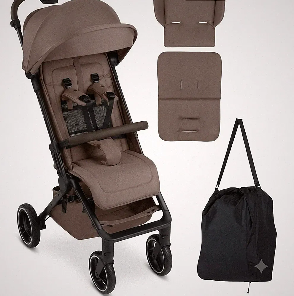 ABC DESIGN PING 3 TREKKING-KINDERWAGEN 8 KG GROSSE RÄDER + EINLAGE, TASCHE, GURT