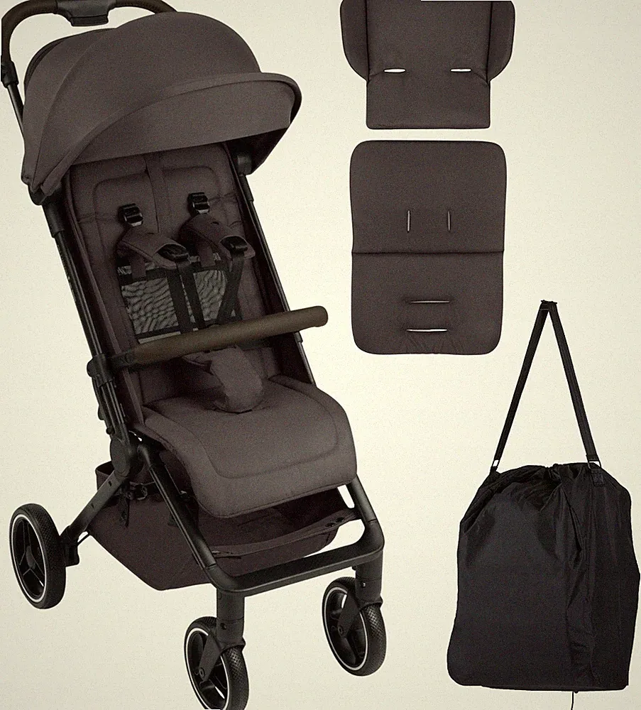 ABC DESIGN PING 3 TREKKING KINDERWAGEN 8 KG GROSSE RÄDER + EINLAGE, TASCHE, GURT