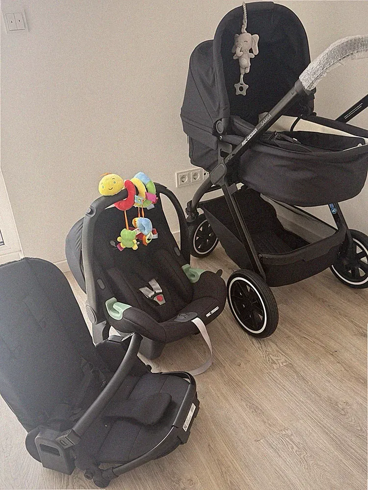 ABC Design Samba Kombikinderwagen & Sportwagen mit Babywanne, Schwarz