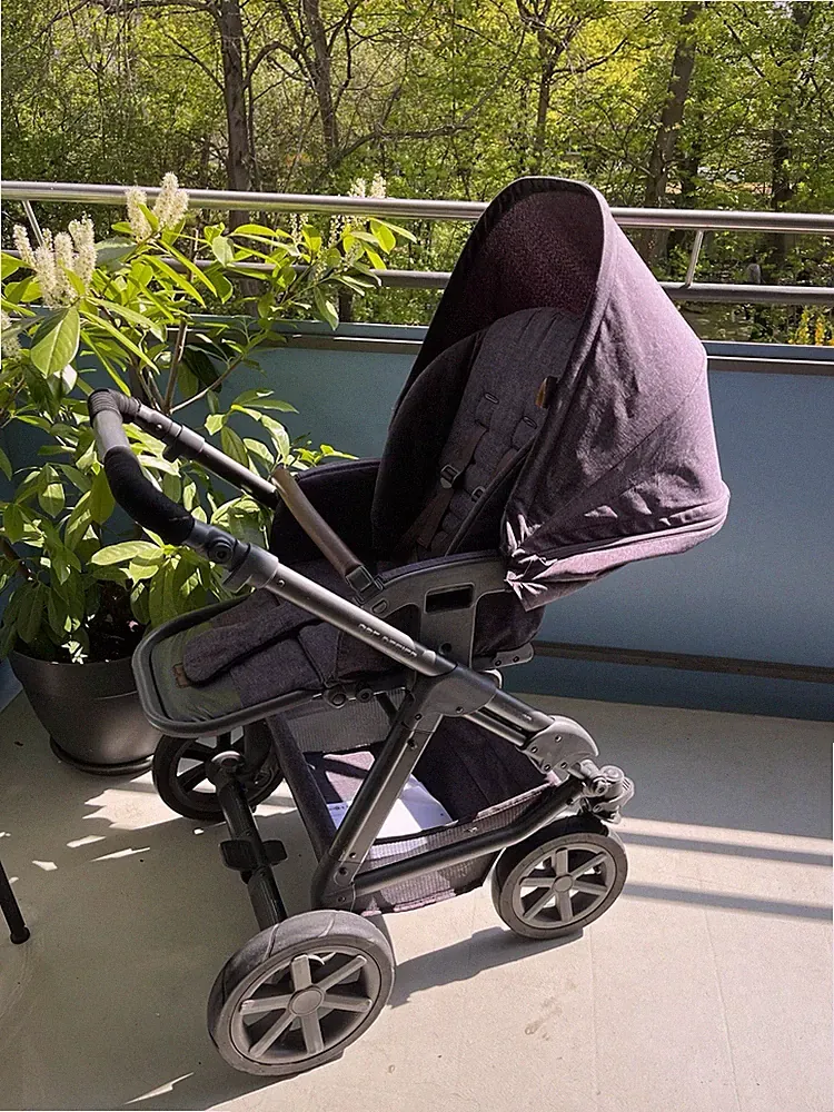 ABC Design Tereno 4 Kinderwagen - Luftreifen - Schwarz - Incl. Babywanne