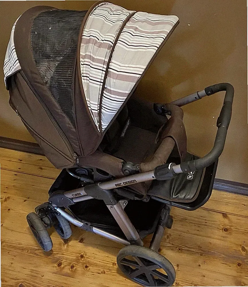 ABC Design Turbo 4 Kombikinderwagen/Sportwagen mit Babywanne, Fußsack, Regen