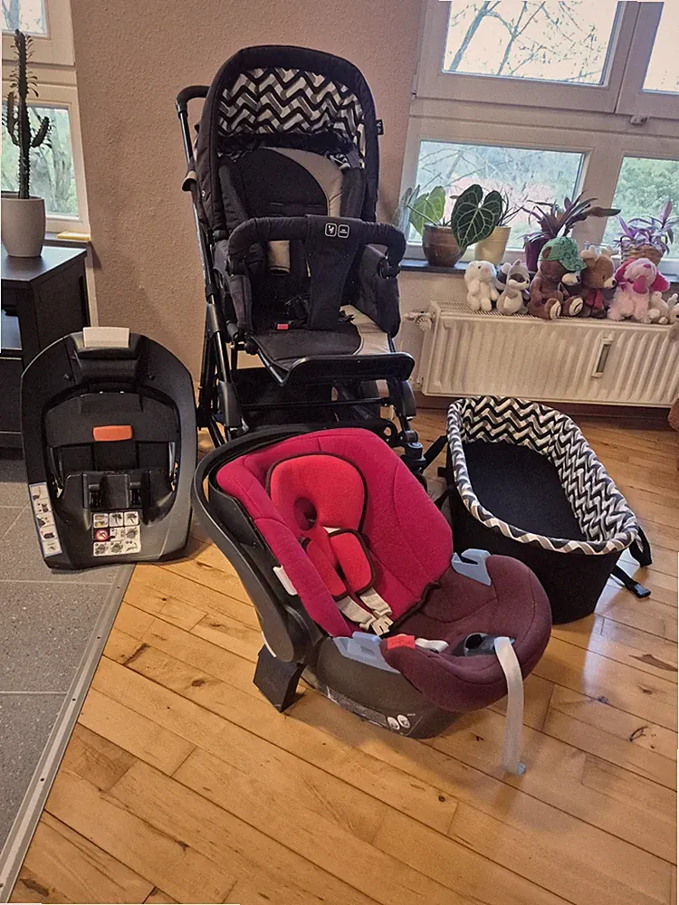 ABC Design Turbo 4S Kinderwagen Komplettset + Babyschale + Isofix + Fußsack