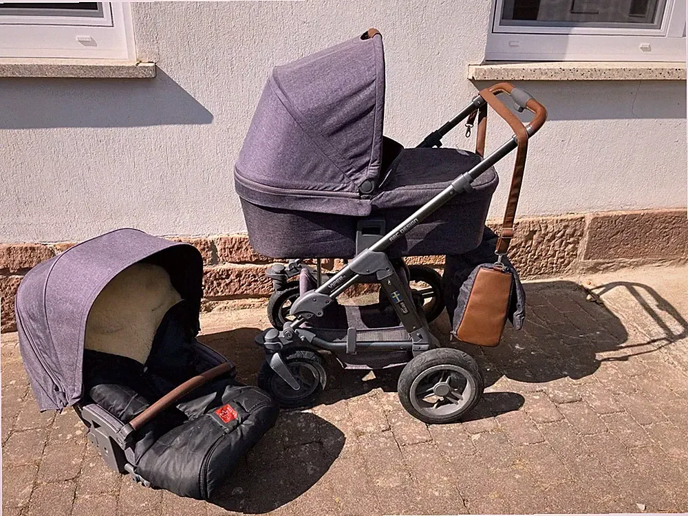 ABC Design Viper 4 Kombikinderwagen - Graphite Grey mit Zubehör