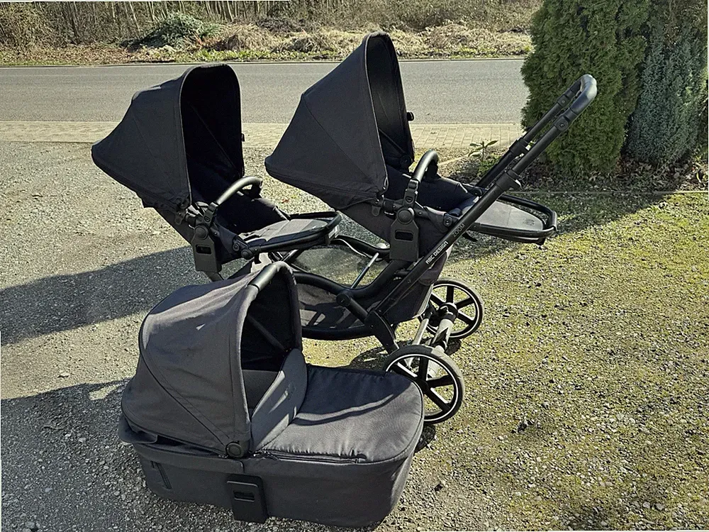 ABC Design Zoom Geschwisterwagen, Schwarz