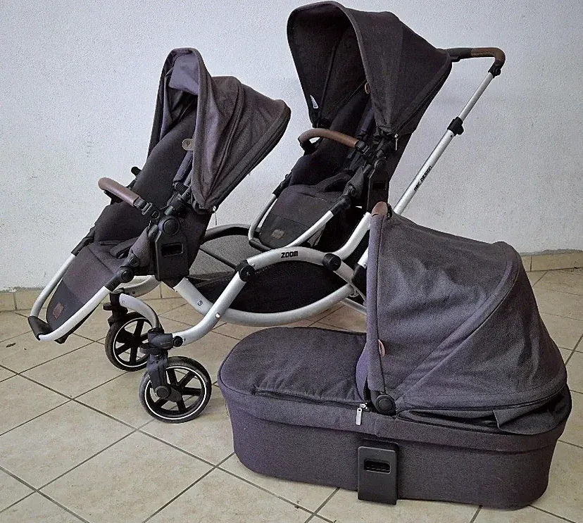 ABC Design Zoom Kinderwagen Zwillinge Geschwister inkl. Babywanne