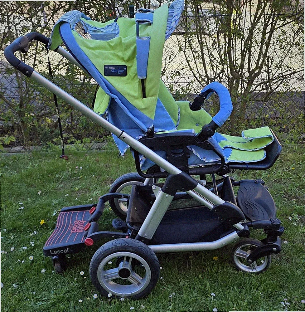 ABC Kinderwagen 3in1 Grün&Blau und Buggy Board