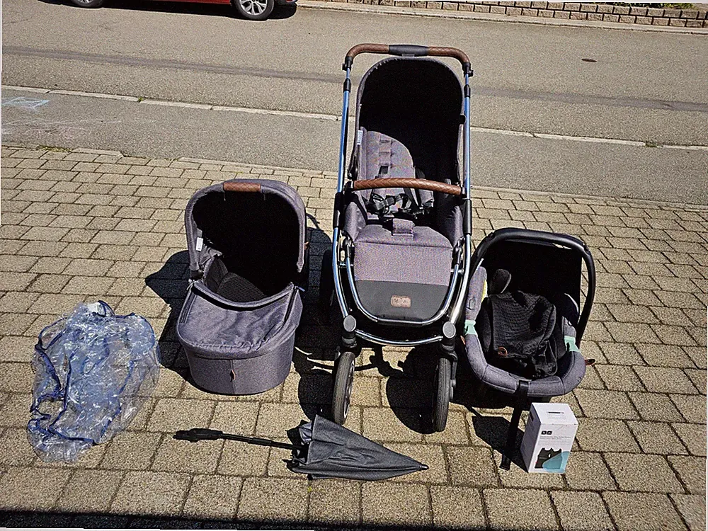 ABC Samba Kinderwagen, Asphaltgrau