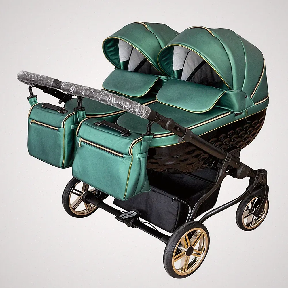 Adbor OXV 3D 6-in-1 Zwillingskinderwagen Eu Prod. Alu Gest. verschiedene Farben