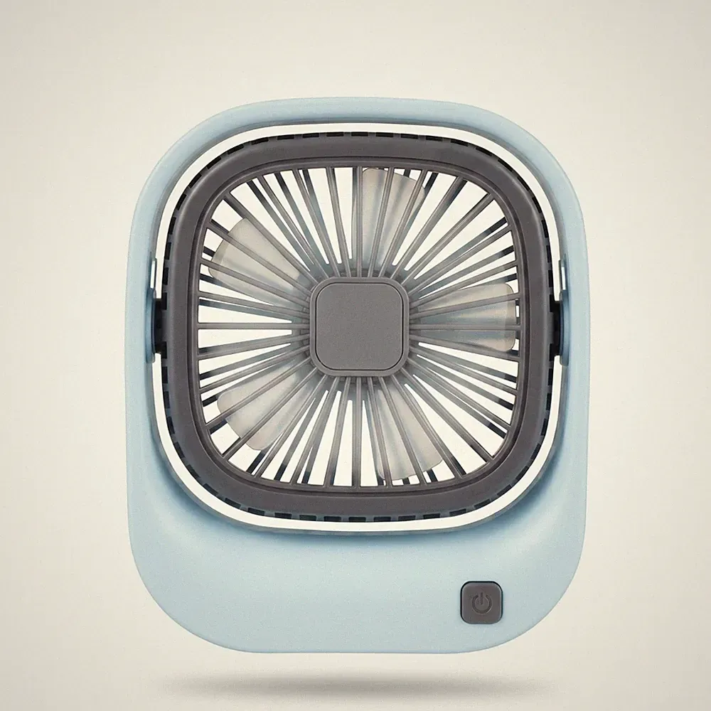Akku Tischventilator Designer USB Mini Ventilator | leise 3 Stufen Büro Camping