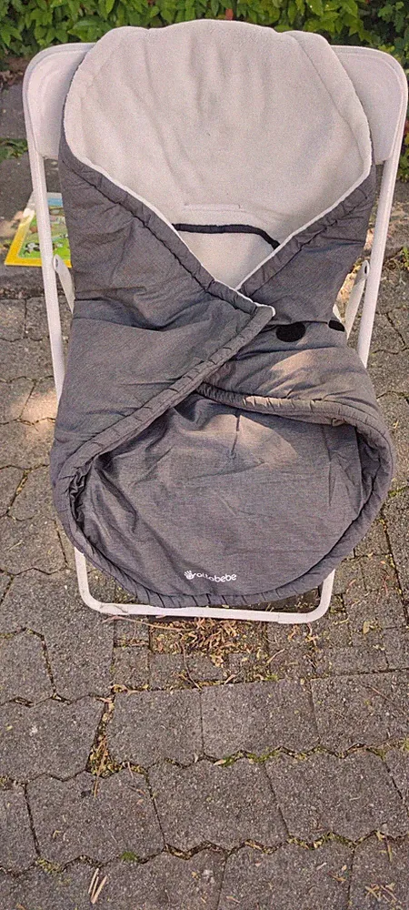 Altabebe Fußsack für Buggy/Kinderwagen, warm, Grau/Weiß