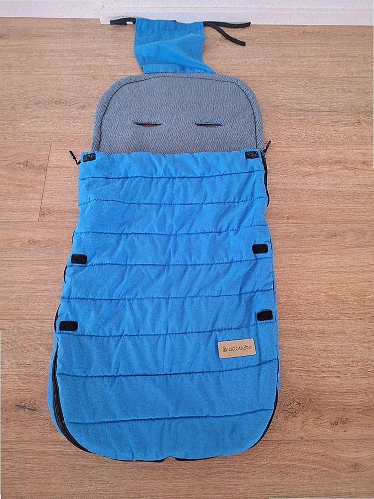 Altabebe Fußsack Sitzsack Buggy Kinderwagen Sack 6-36 Monate Blau atmungsaktiv
