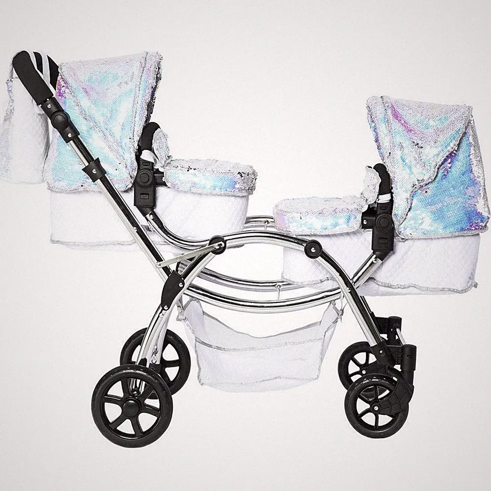 Amy Childs Polly Sparkle DoppelPuppenwagen 2in1 Kinderwagen & Babytragetasche...