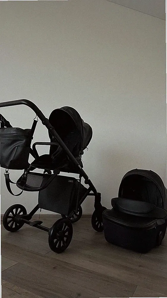ANEX Kinderwagen City-Buggy 2-in-1 E-Type Luftreifen UV-Schutz noir