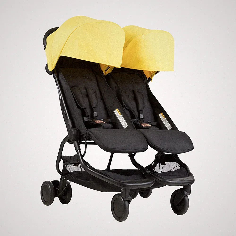 Ausstellungsstück Mountain Buggy Nano DUO V1,Zwillings-,Geschwisterwagen - gelb
