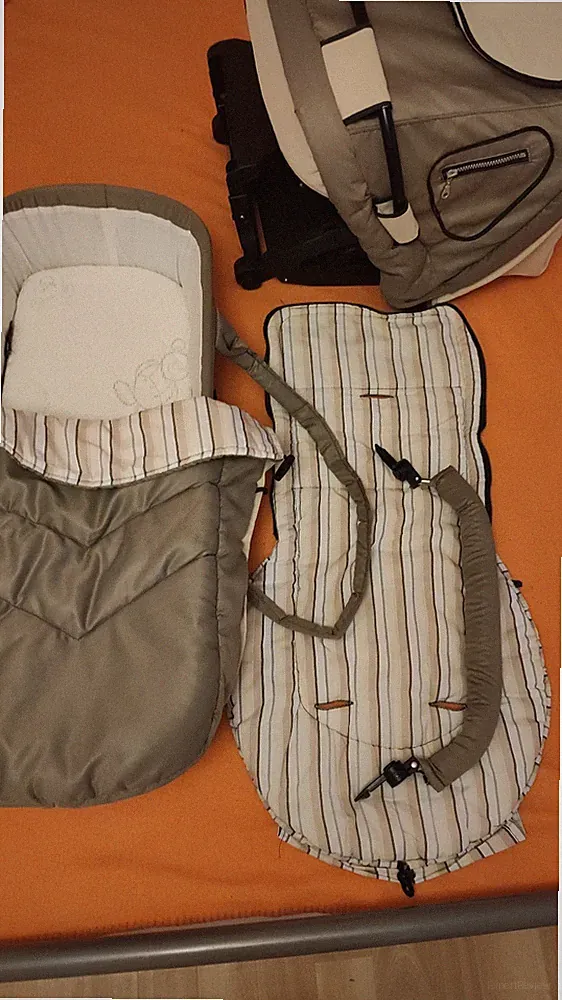 Austauschset Hartan:Dachverdeck, Sitzbezug,Tasche, Sommersack,Bügel mit Bezug.