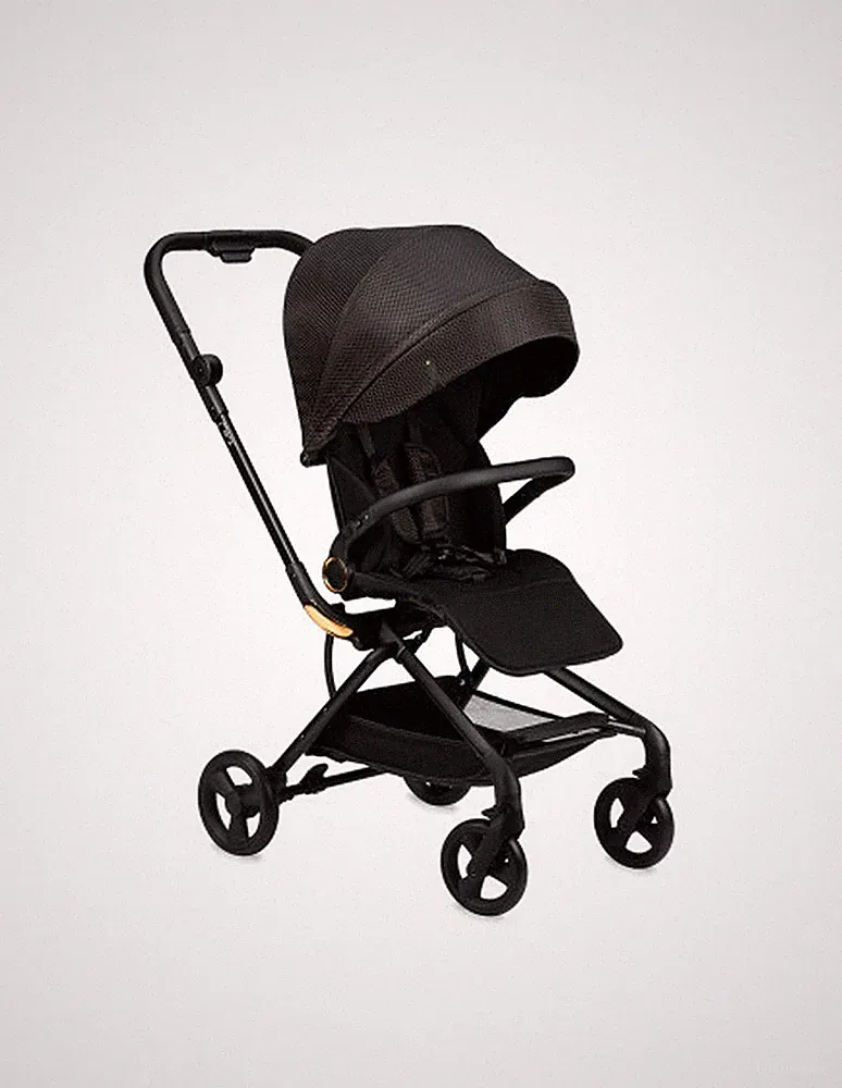 B-WARE MoMi ADELLE Kinderwagen schwarz, leicht, wendig
